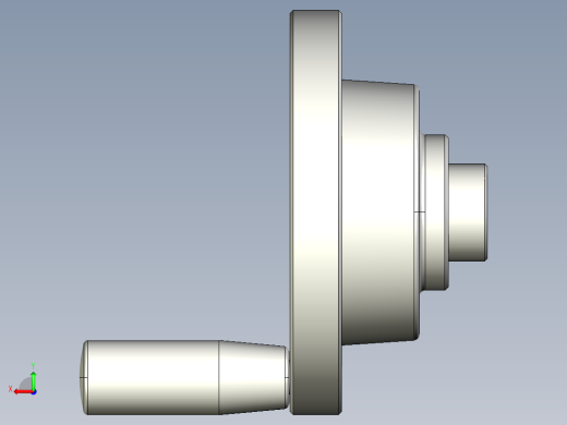 工程塑膠手輪(安裝重力指示器用)VDC-3D多系列多零件图纸模型后视缩略图