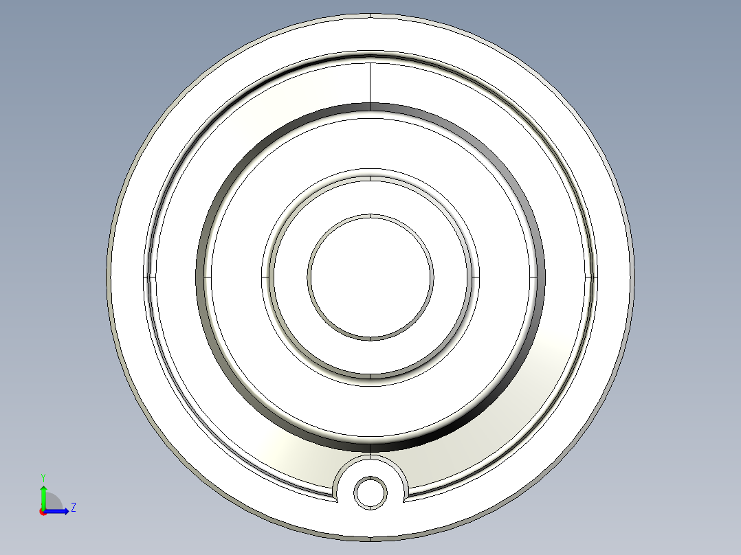 工程塑膠手輪(安裝重力指示器用)VDC-3D多系列多零件图纸模型左视图