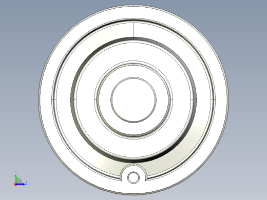 工程塑膠手輪(安裝重力指示器用)VDC-3D多系列多零件图纸模型左视缩略图
