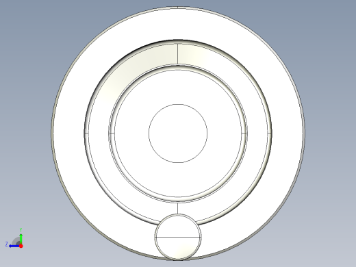 工程塑膠手輪(安裝重力指示器用)VDC-3D多系列多零件图纸模型右视缩略图