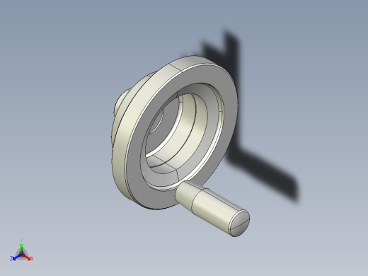 工程塑膠手輪(安裝重力指示器用)VDC-3D多系列多零件图纸模型正等轴测缩略图