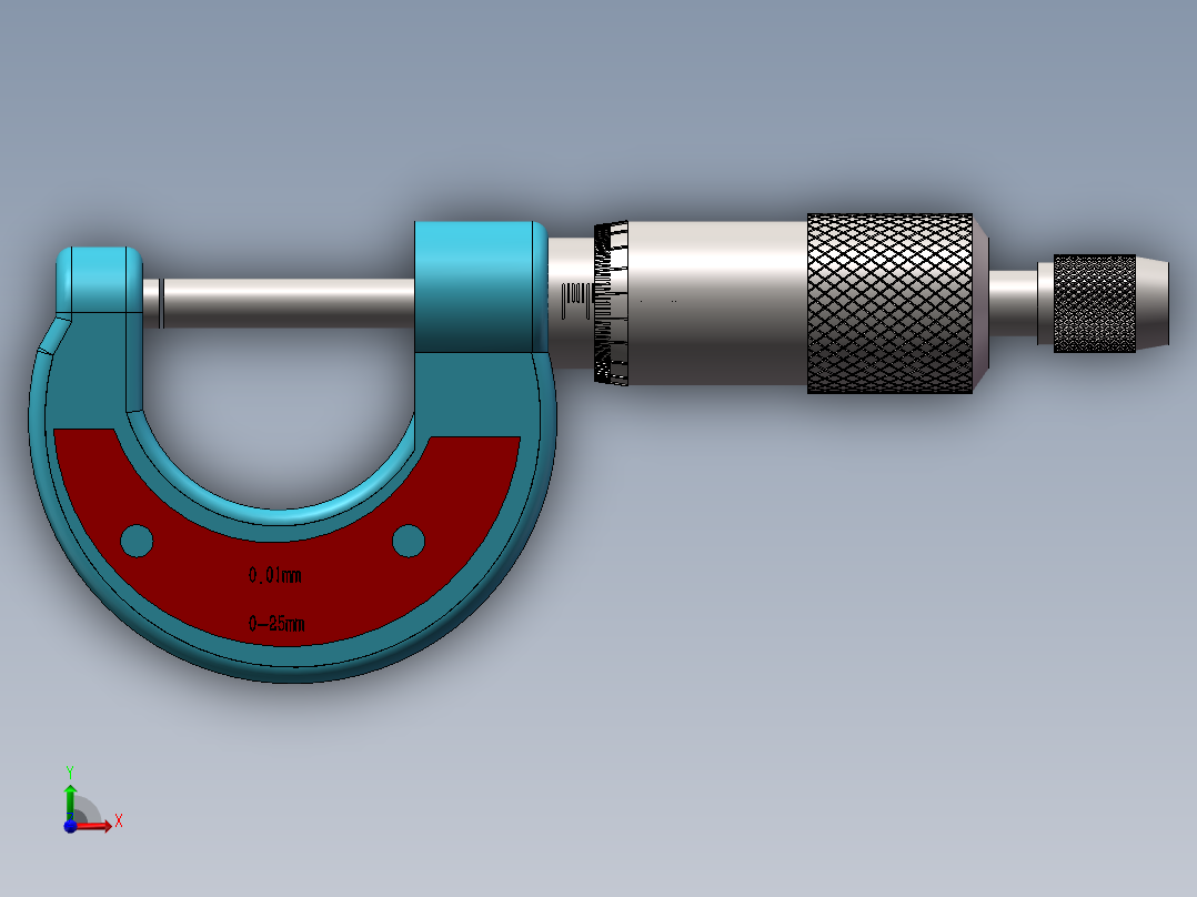 螺旋测微器前视图