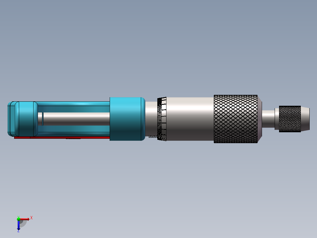 螺旋测微器俯视图