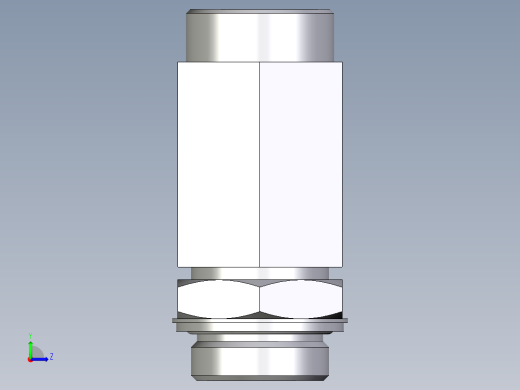 卡套式工业通用硬管接头EO_Adjustable_locknut_run_tee_LEE35LROMDCF左视缩略图