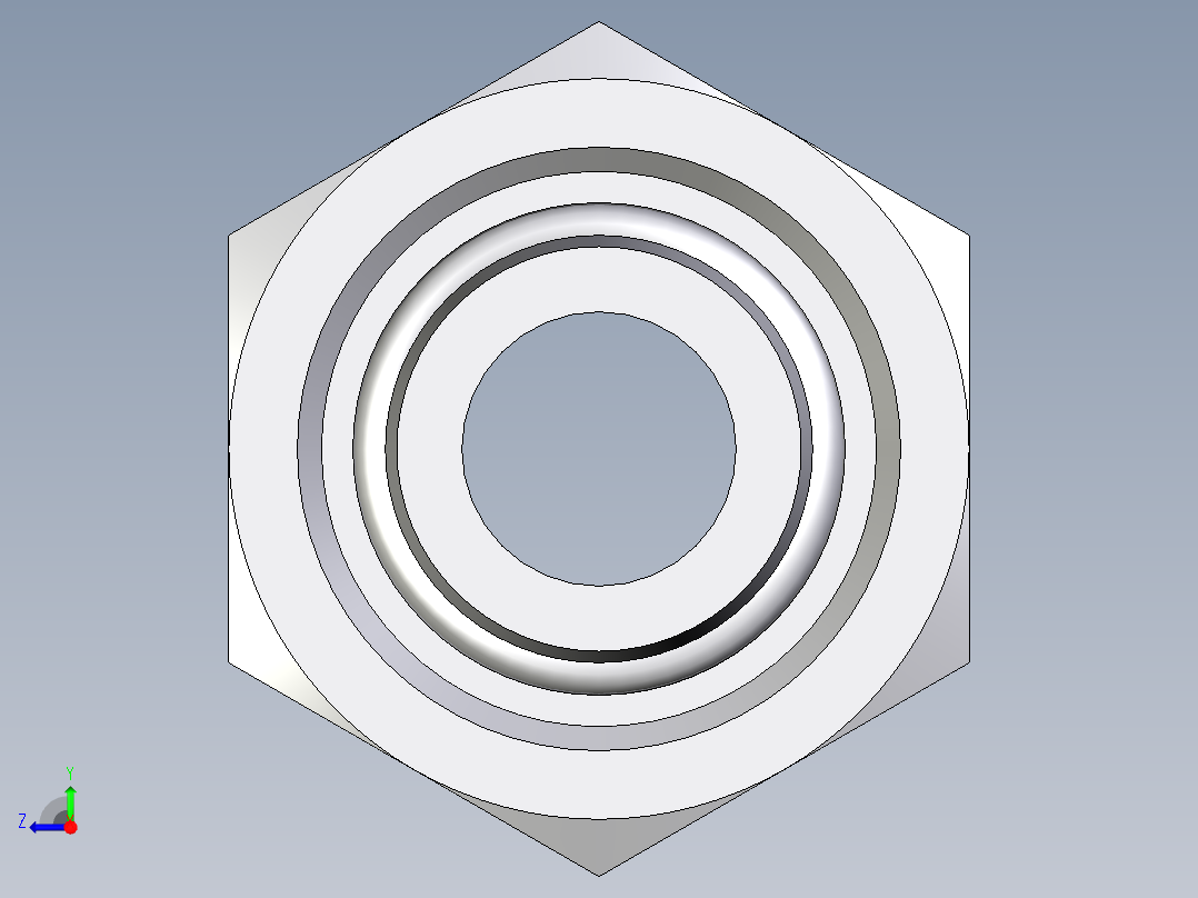 卡套式工业通用硬管接头EO_Swivel_union_GZ15LCF右视图