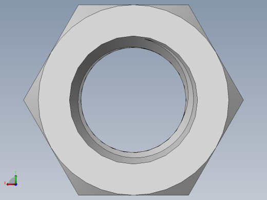 DIN 934 螺母-M30 Nut.SLDPRT后视缩略图