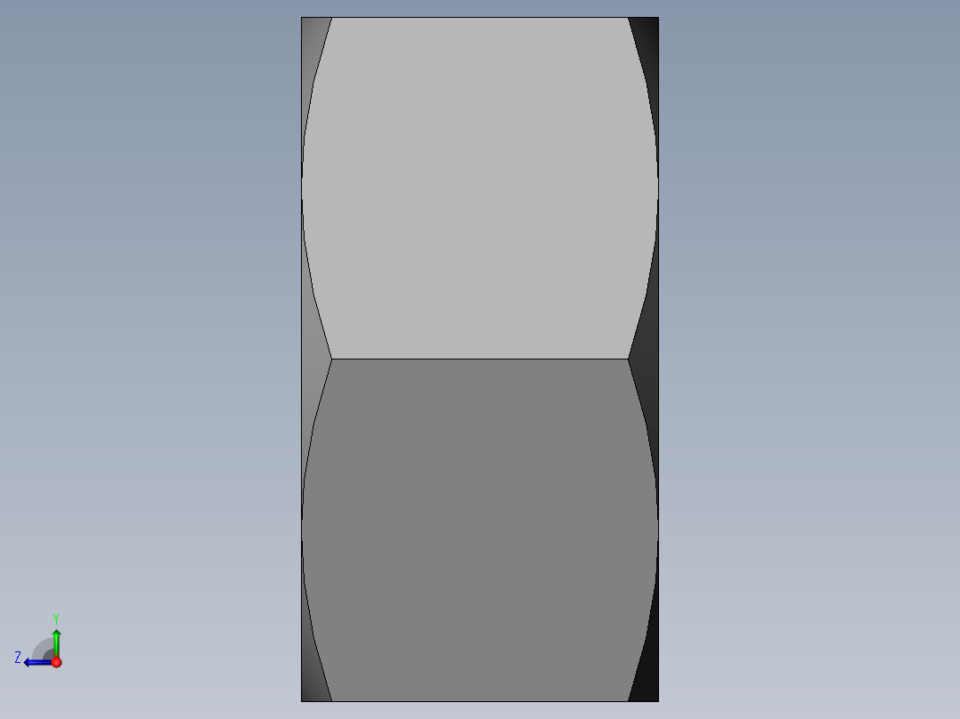 DIN 934 螺母-M30 Nut.SLDPRT右视图