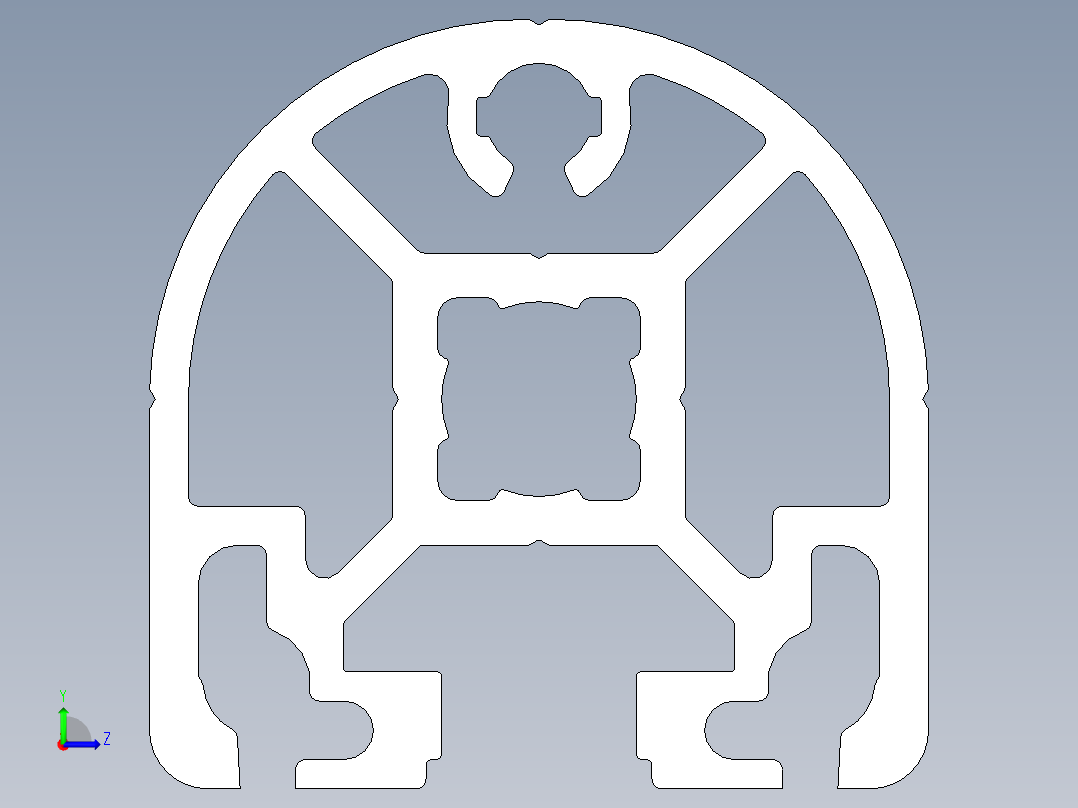 型材-BR 40X40HR 3842993256.STEP左视图