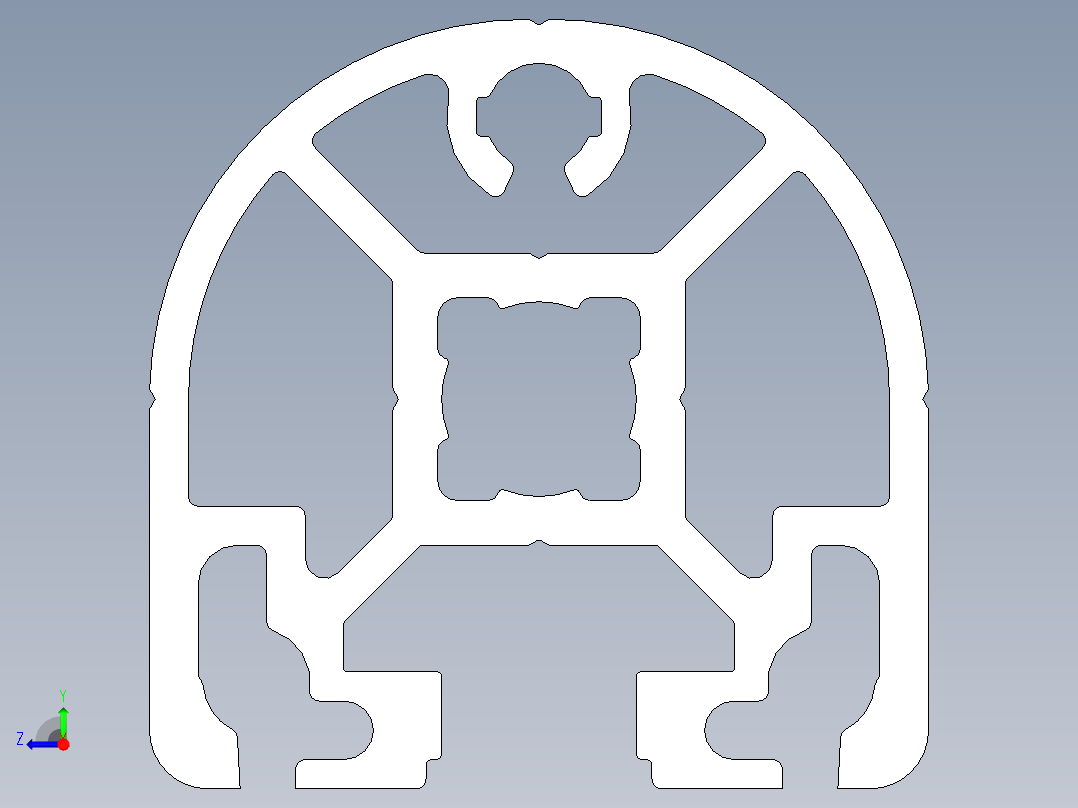 型材-BR 40X40HR 3842993256.STEP右视图