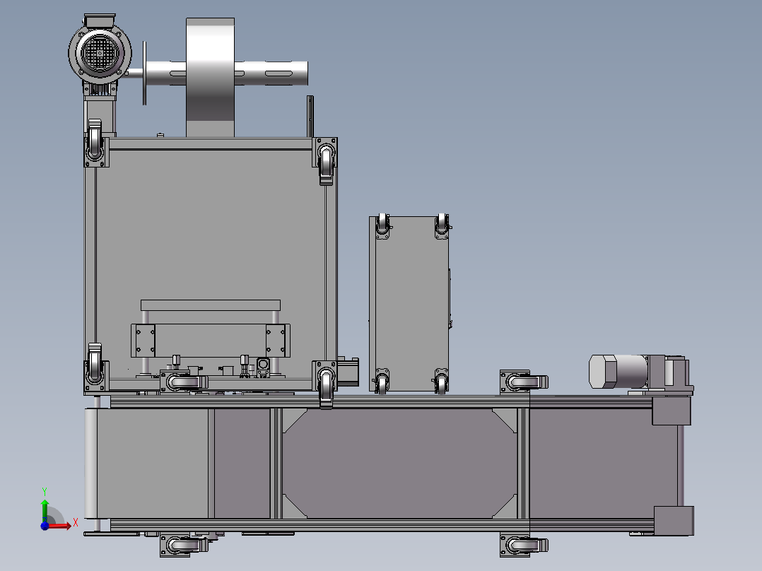 自动包装机设备前视图