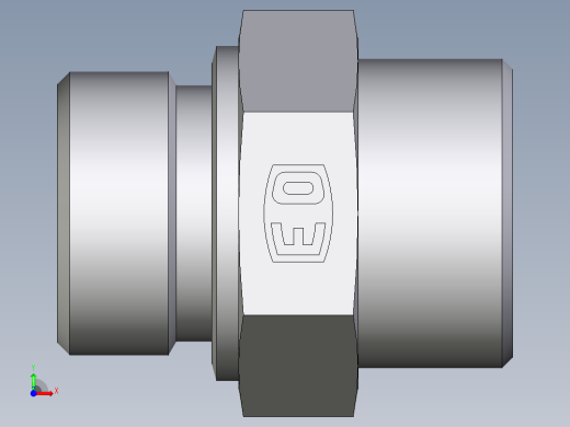 卡套式工业通用硬管接头EO_Male_Stud_connector_GE25SM71X前视缩略图