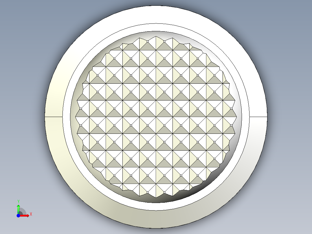 定位配件2273(B)-3D多系列多零件图纸模型前视图