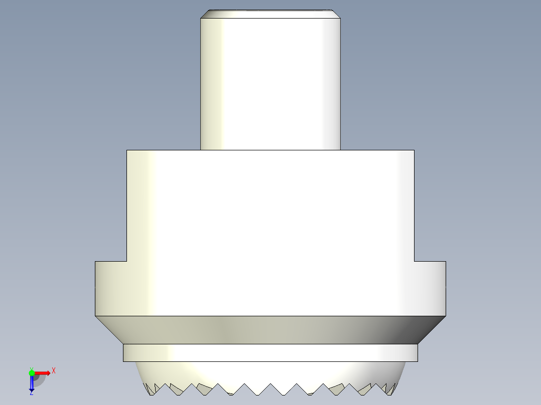 定位配件2273(B)-3D多系列多零件图纸模型俯视图