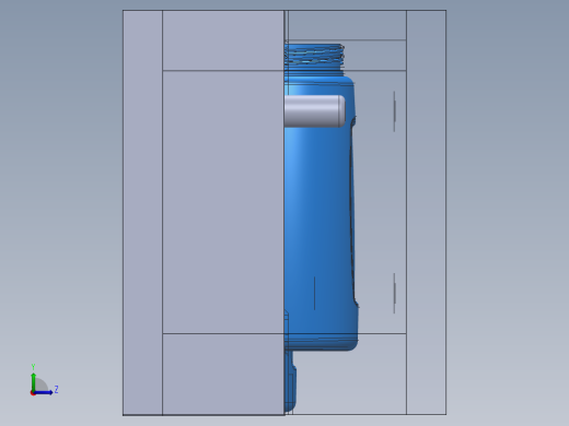 瓶子模具左视缩略图