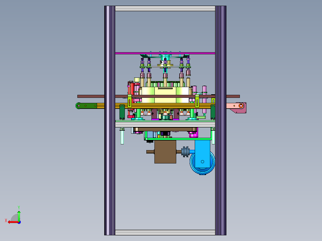 塑料圆管圆瓶印刷机后视图