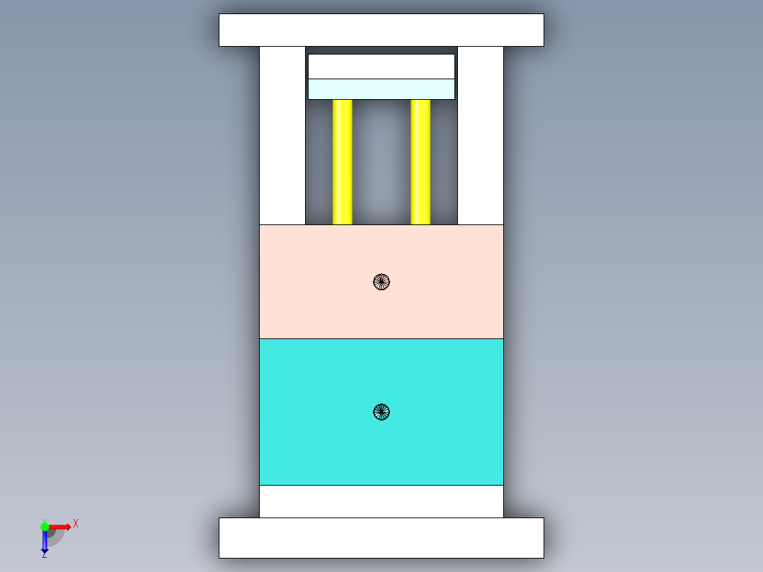 饮料杯注塑模具设计俯视图