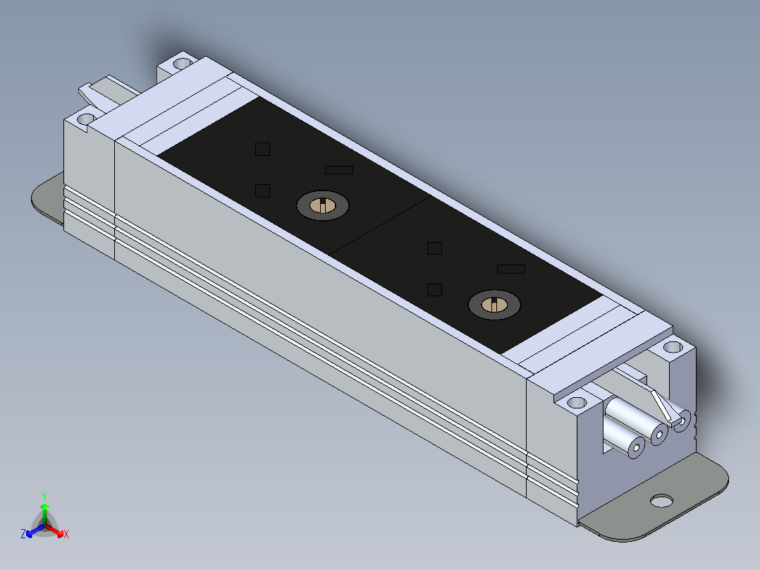 型材-KJN POWER STRIP X 2 KJN9061306正等轴测图