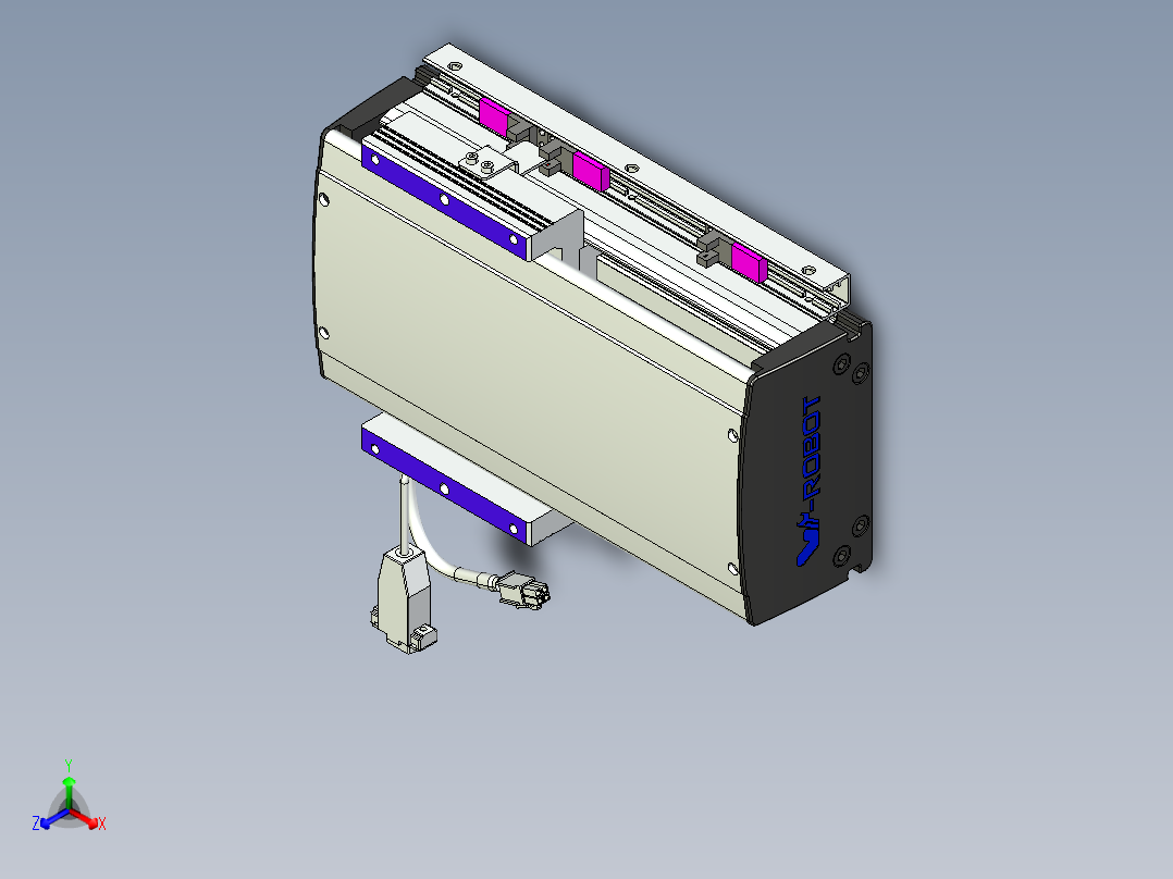 威洛博VL系列3d模型模组VL14S1Y-S100正等轴测图