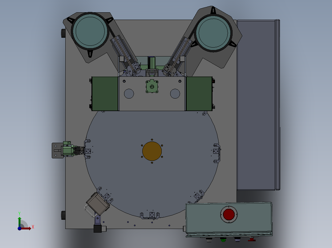 转台式装配焊机sw18前视图