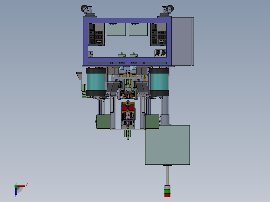 转台式装配焊机sw18俯视图