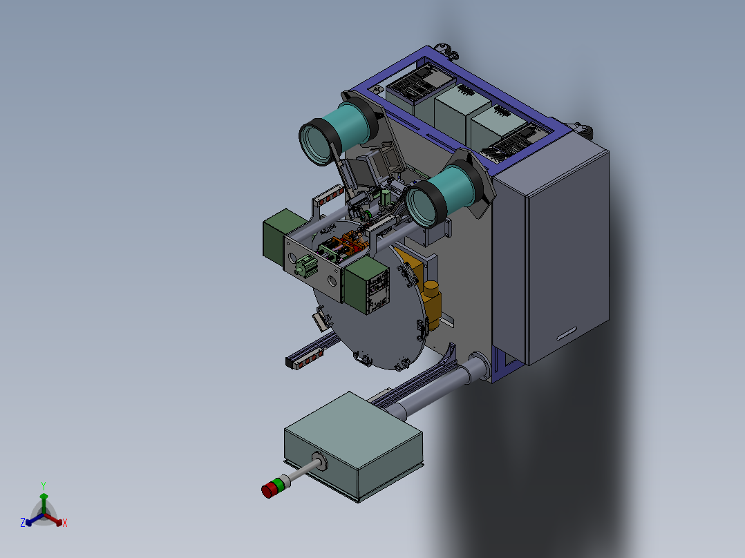 转台式装配焊机sw18正等轴测图