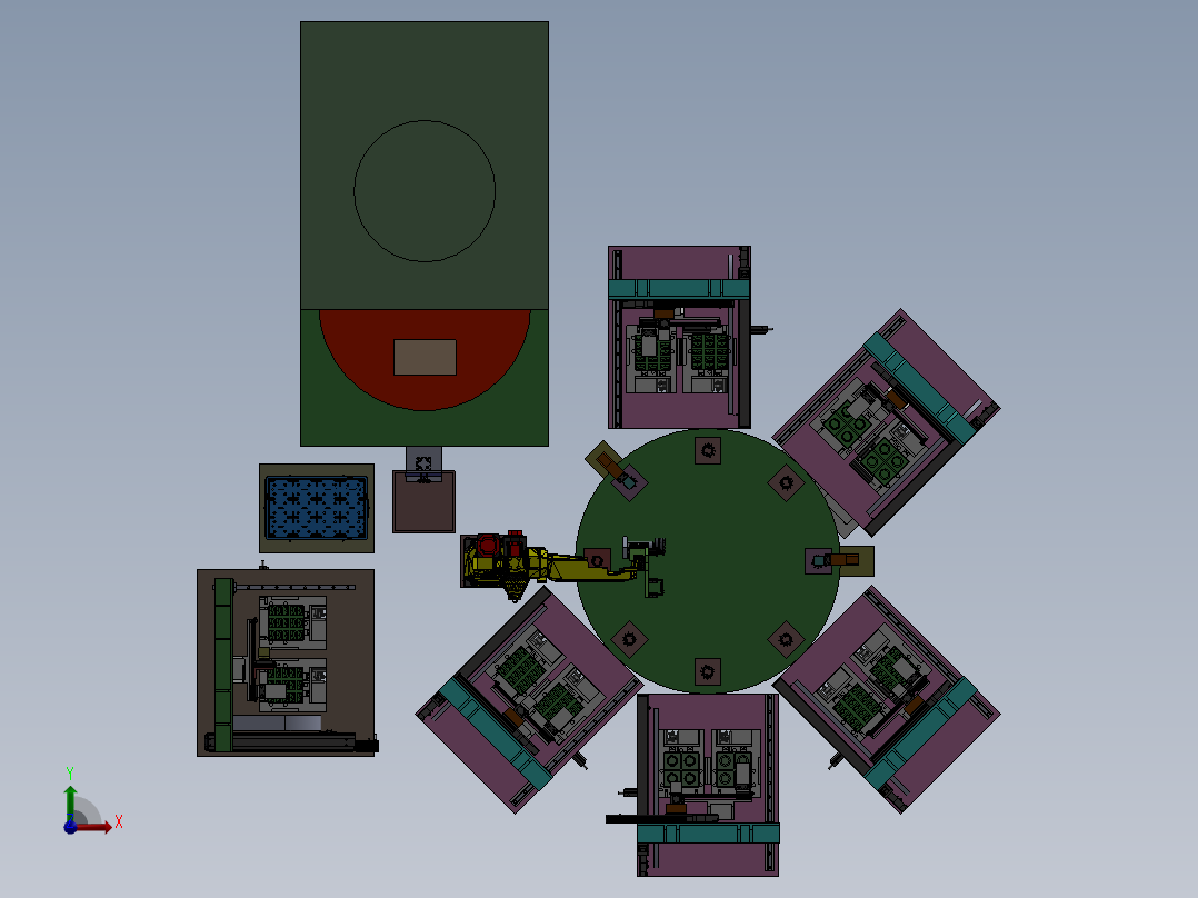 三相端子自动组装上料sw18可编辑前视图