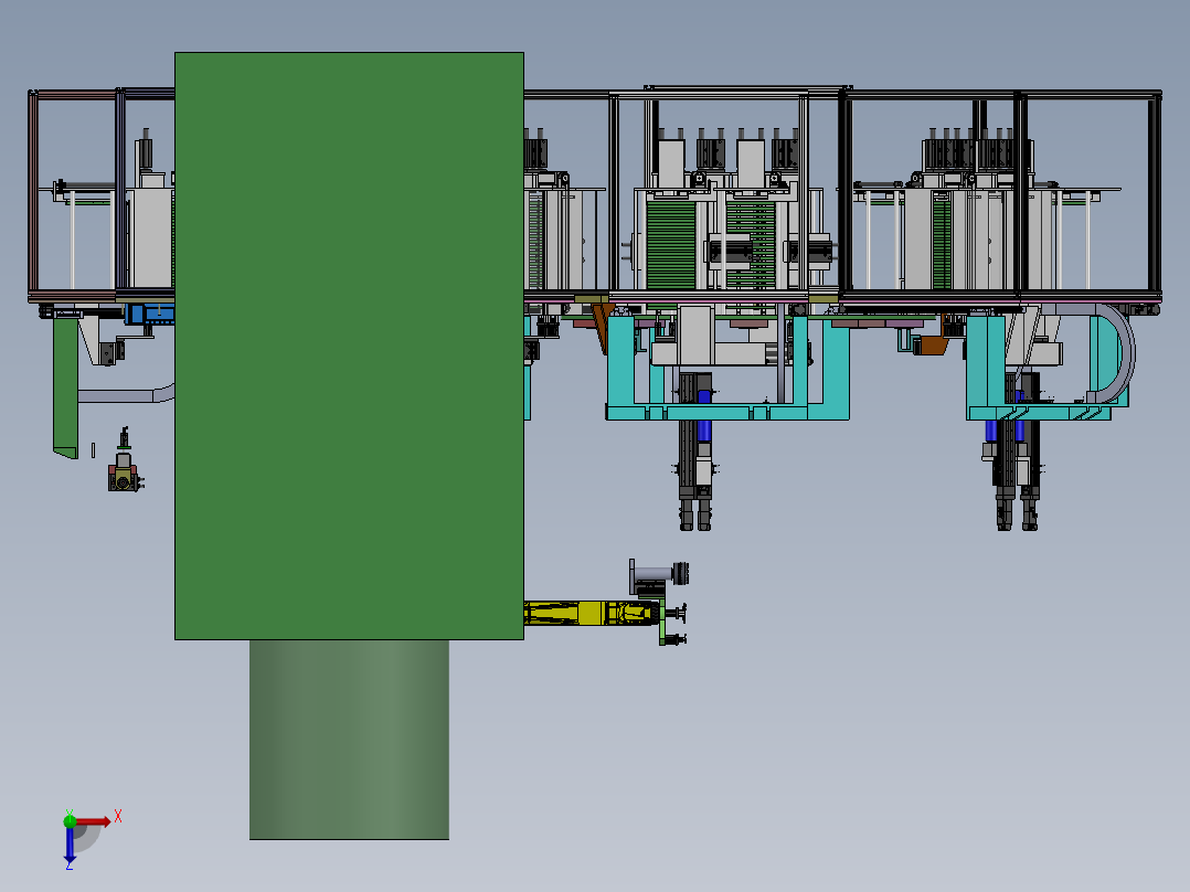 三相端子自动组装上料sw18可编辑俯视图