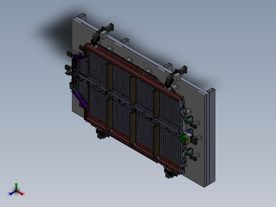 电池总成小件焊接sw14可编辑正等轴测图