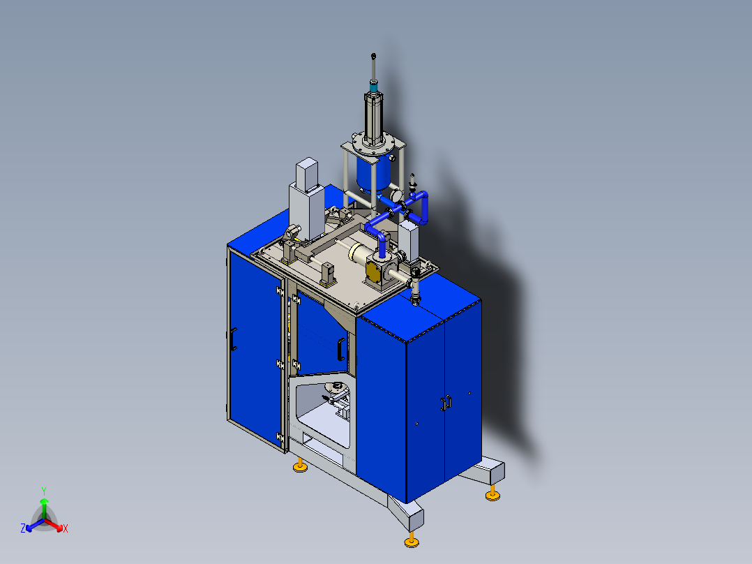 袋装灌装机step主视图