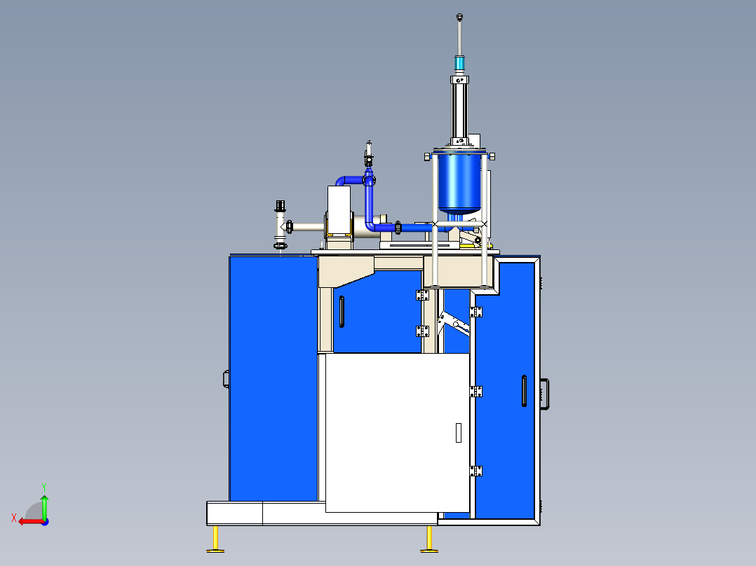 袋装灌装机step后视图