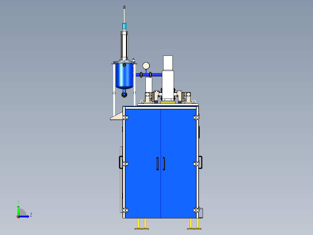 袋装灌装机step左视图