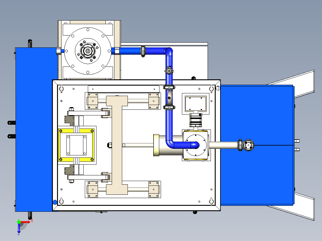 袋装灌装机step俯视图