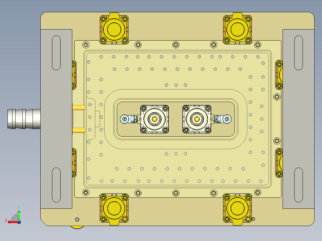 E1-A-笔记本CNC工装夹具三维模型CNC1铣内腔+墙高验证治具-210222后视图