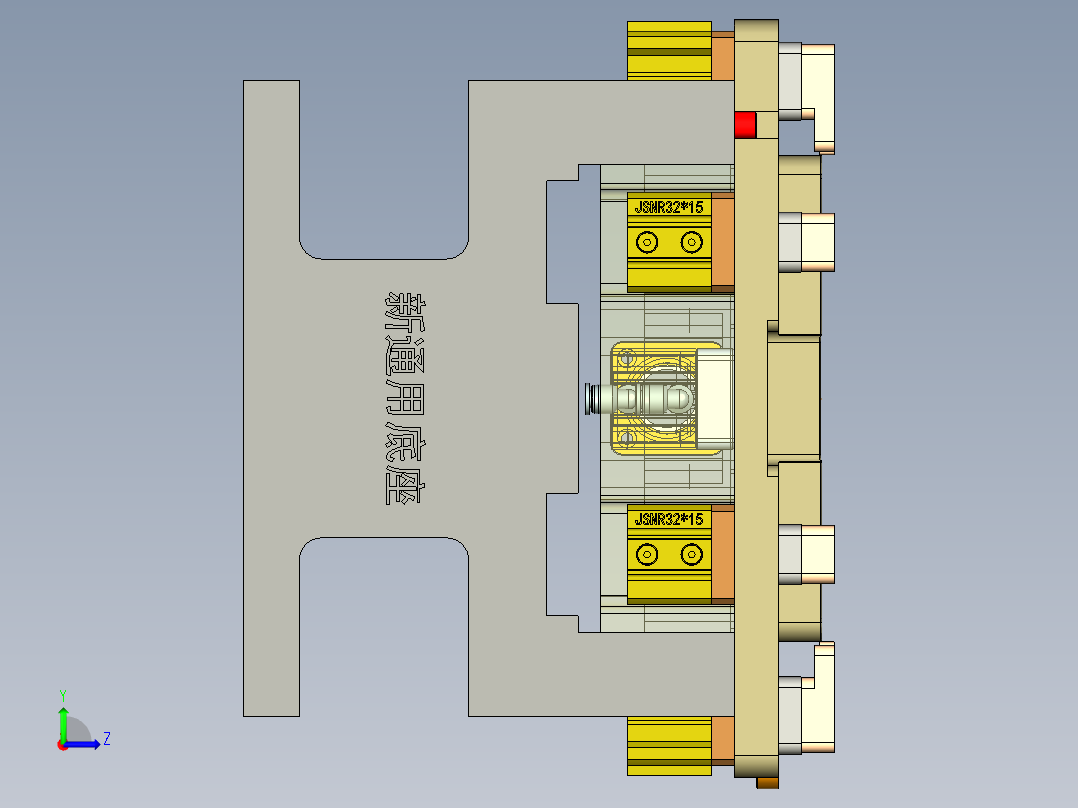 E1-A-笔记本CNC工装夹具三维模型CNC1铣内腔+墙高验证治具-210222左视图