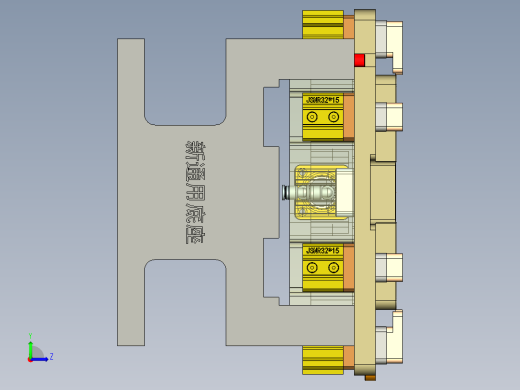 E1-A-笔记本CNC工装夹具三维模型CNC1铣内腔+墙高验证治具-210222左视缩略图
