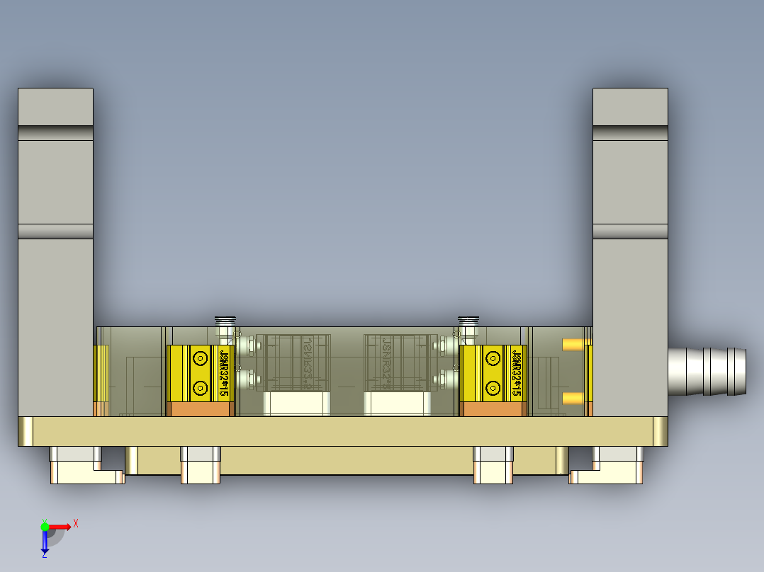 E1-A-笔记本CNC工装夹具三维模型CNC1铣内腔+墙高验证治具-210222俯视图