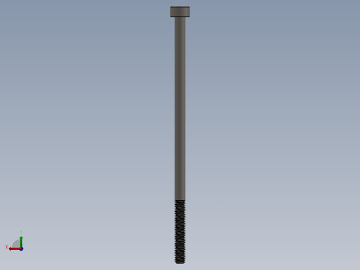 Screw_DIN_912_M3x70_A2.SLDPRT公制内六角螺钉后视缩略图