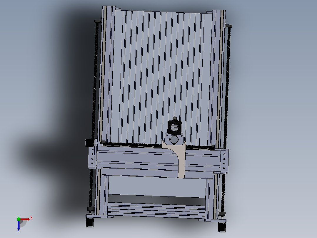 铣床、DIY数控龙门铣床俯视图