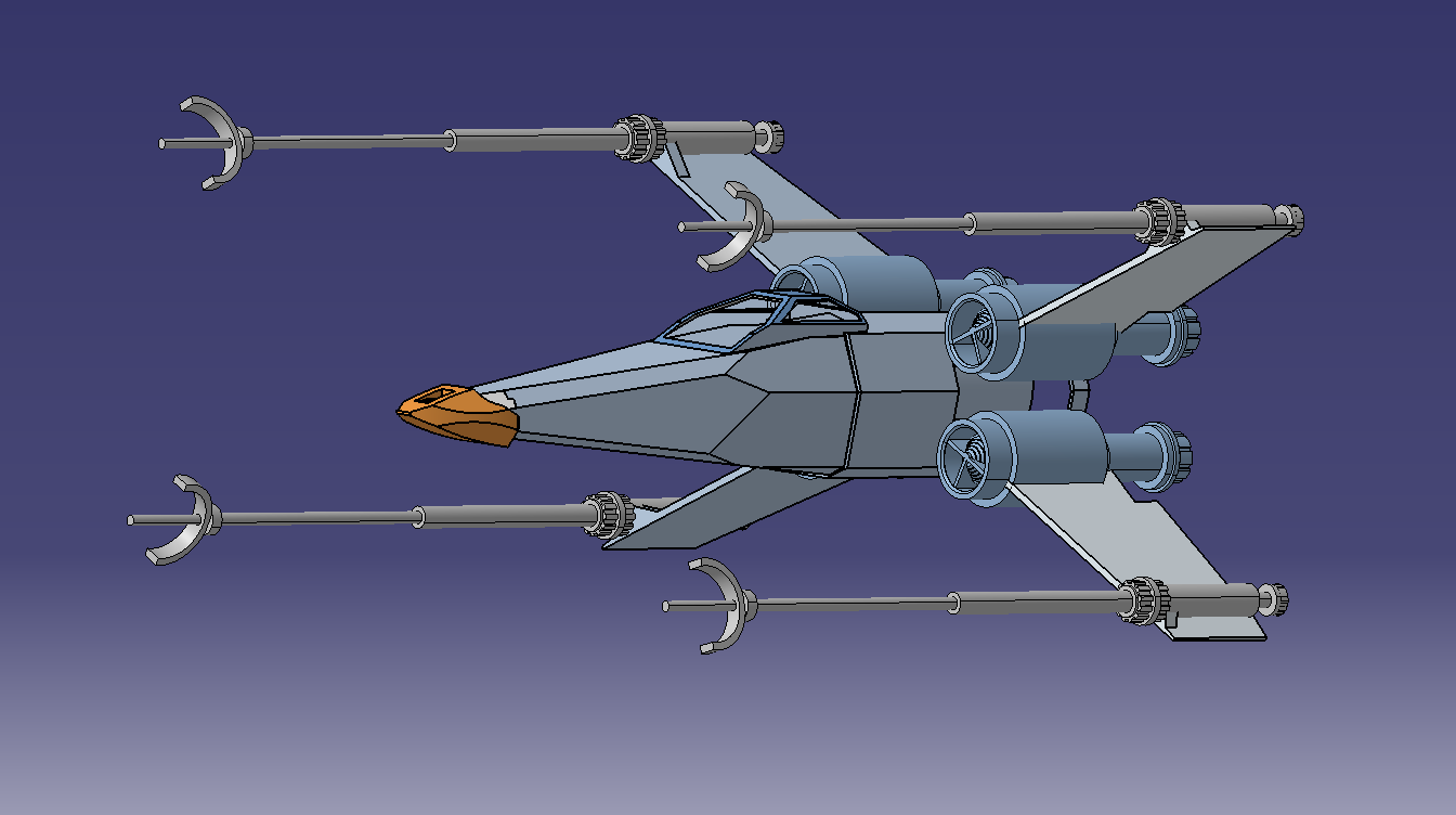 A2004204-星球大战“X翼星际战斗机”宇宙飞船