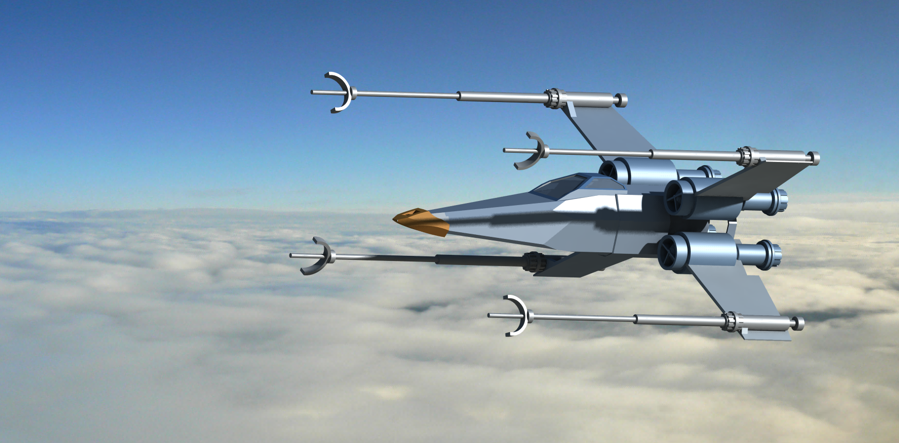 A2004204-星球大战“X翼星际战斗机”宇宙飞船