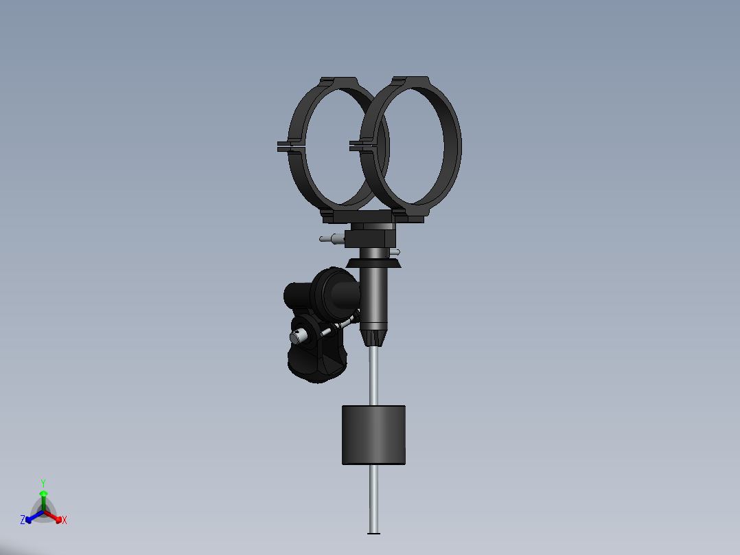 望远镜(7)正等轴测图