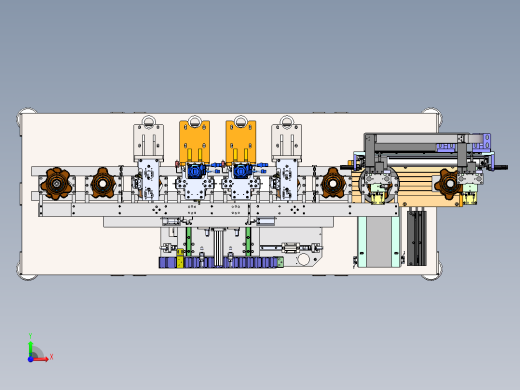 轴轮法兰尺寸检测机