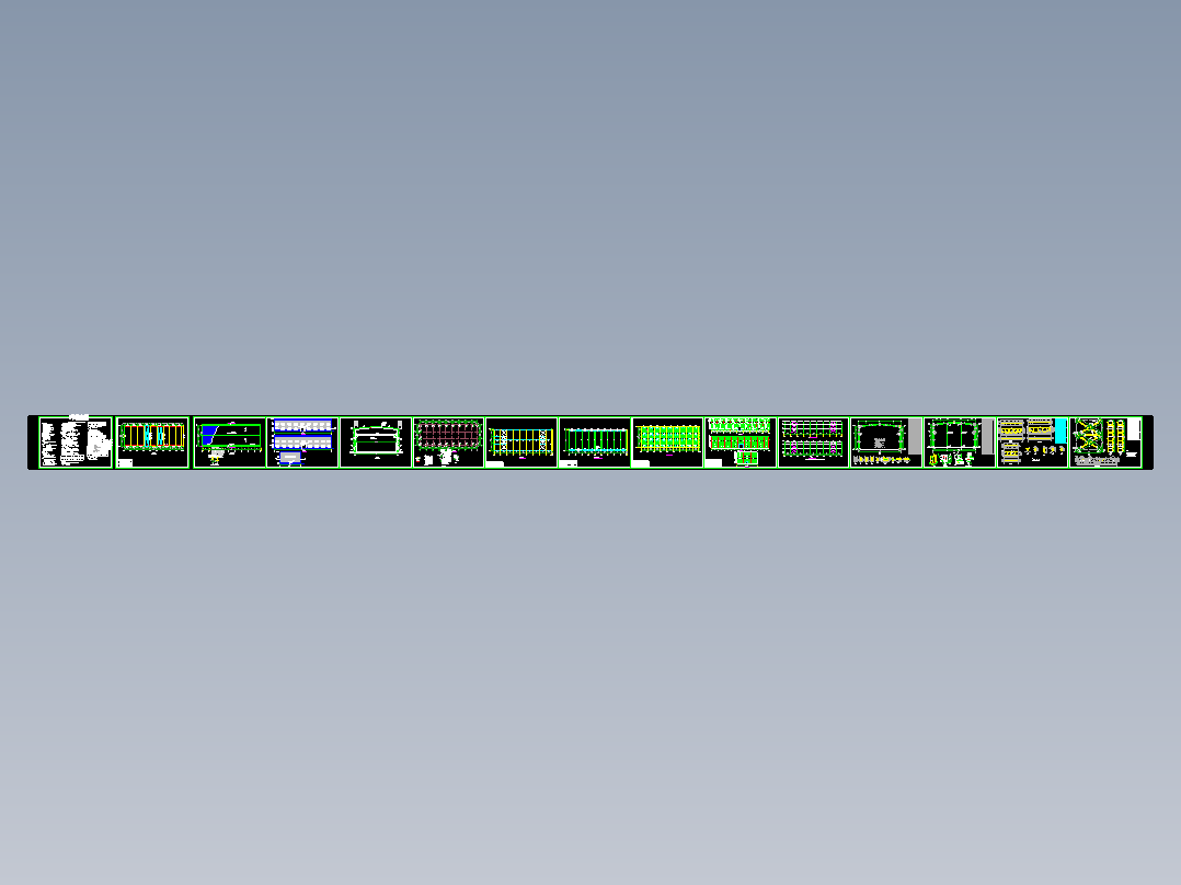 某带32吨和20吨吊车厂房建筑结构图