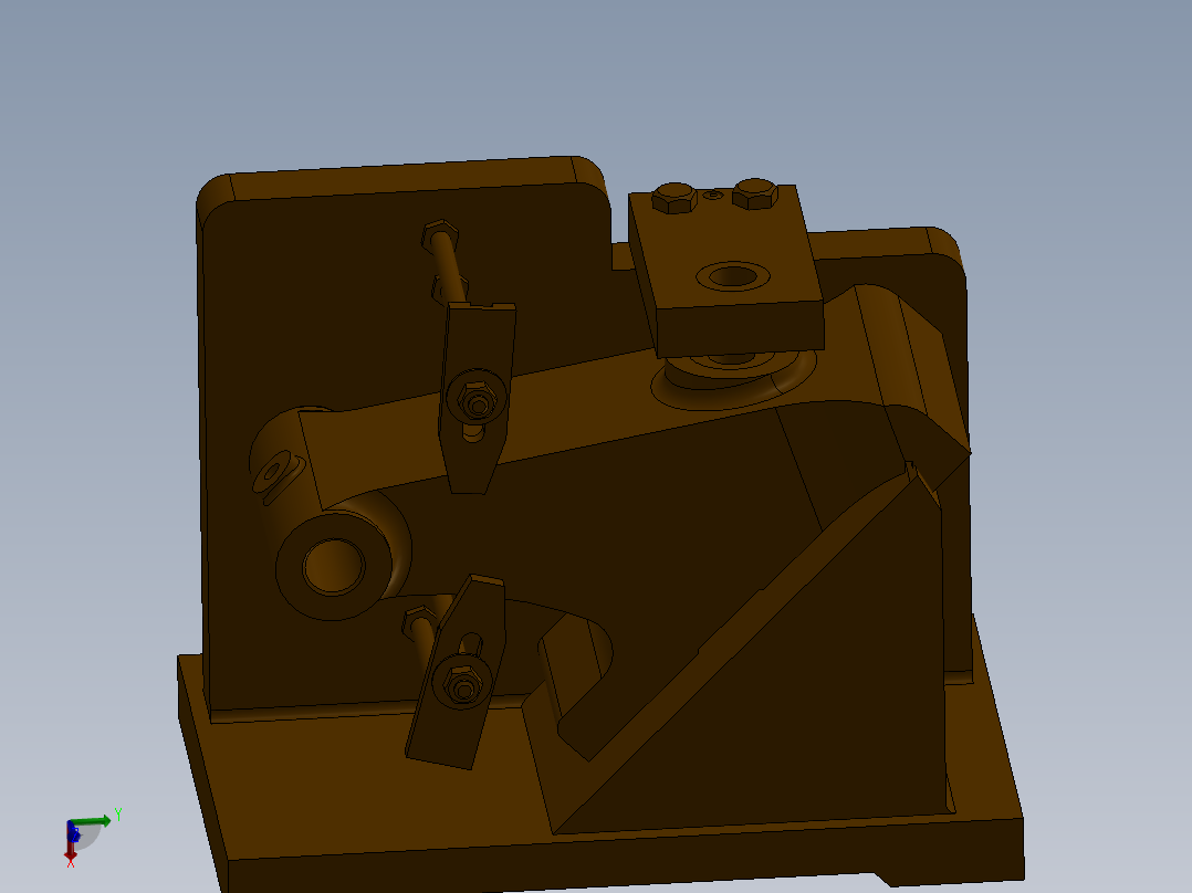 尾座体（支架B）加工工艺及钻斜面φ14孔夹具设计【含三维solidworks】【方案2.】