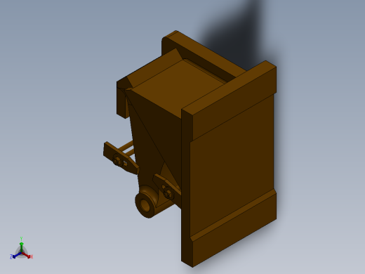 尾座体（支架B）加工工艺及钻斜面φ14孔夹具设计【含三维solidworks】【方案2.】正等轴测缩略图
