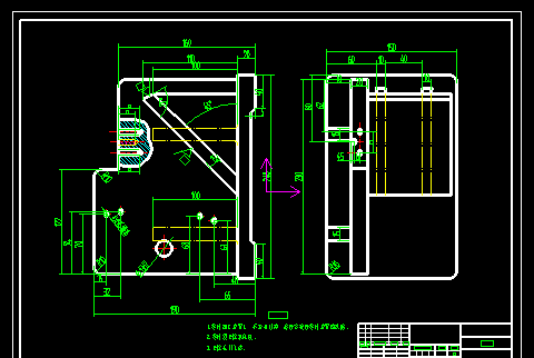尾座体（支架B）加工工艺及钻斜面φ14孔夹具设计【含三维solidworks】【方案2.】