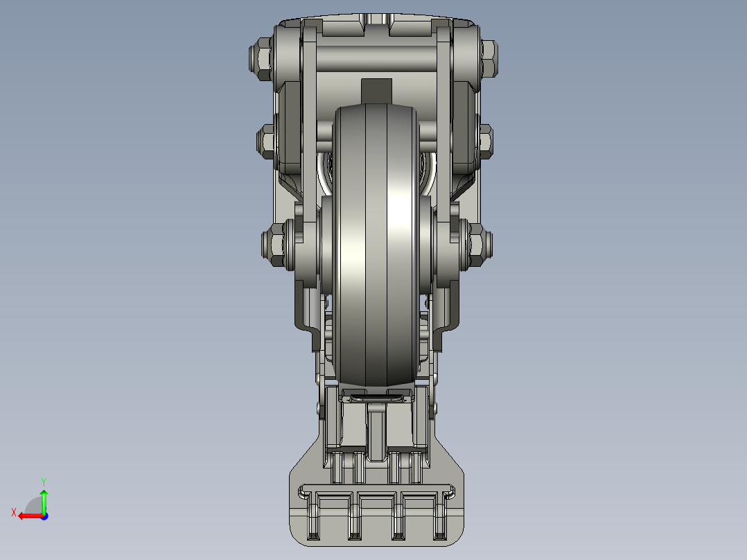 GDS-130-BSF脚轮后视图