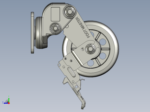 GDS-130-BSF脚轮右视缩略图