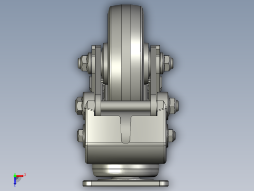 GDS-130-BSF脚轮俯视缩略图