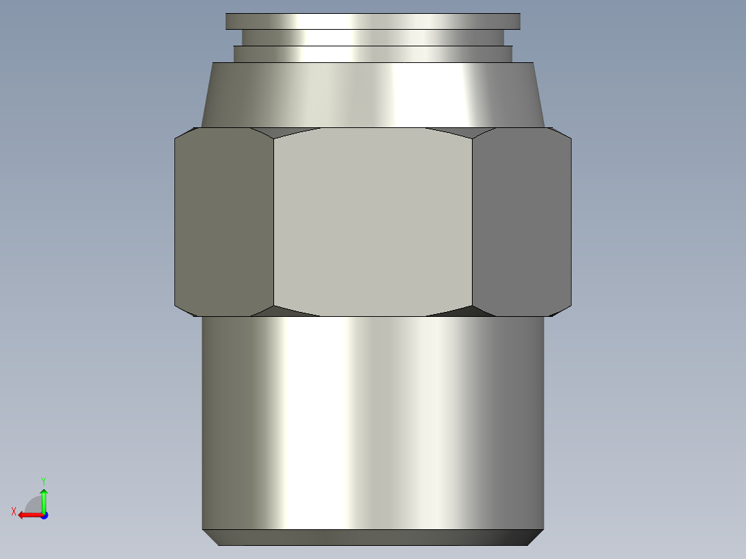气动接头G1_2-12后视图